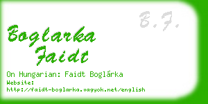 boglarka faidt business card